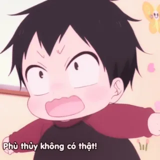 🧸 Phù thủy không có thật! Аниме, Ребенок, Мультфильм, Вьетнамский, Восклицание telegram sticker