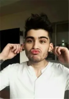 🤑 Zayn Malik 歌手, 有名人, ポートレート, 人, 男性 telegram sticker