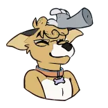 Wolfy and Corgo censored telegram stickers