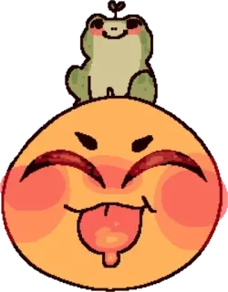 🐸 frog, emoji, cute, sticker telegram sticker