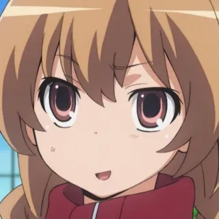 🤎 Taiga Aisaka Toradora! anime, girl, cute, tsundere, tiger telegram sticker