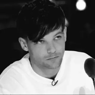 🥛 Louis Tomlinson chanteur, célébrité, portrait, noir et blanc telegram sticker
