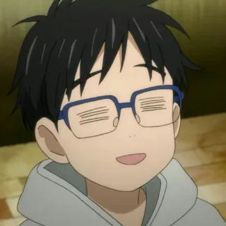 🌊 Yuri Katsuki Yuri on Ice Аниме, Персонаж, Милый, Yuri on Ice, Юрий Кацуки telegram sticker