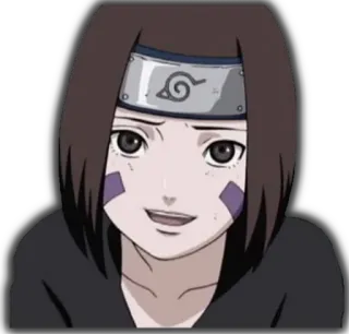 ☺️ Rin Nohara Naruto 애니메이션, 나루토, 린 노하라, 닌자 telegram sticker