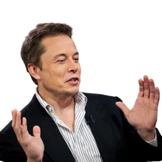 👐 Elon Musk Elon Musk, empresário, empreendedor, tecnologia, espaço telegram sticker
