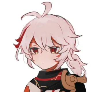 😐 Kaedehara Kazuha Genshin Impact 动漫, 原神, 枫原万叶, 游戏, 角色 telegram sticker