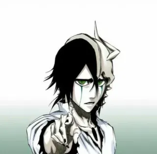 🍢 Ulquiorra Cifer Bleach 애니메이션, 만화, 울키오라, 시ফার, 블리치, 에스파다 telegram sticker