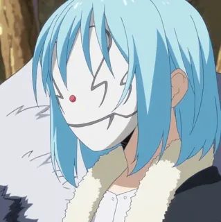 💎 Rimuru Tempest That Time I Got Reincarnated as a Slime Anime, Slime, Rimuru, Tempest, Maschera, Manga, Isekai telegram sticker