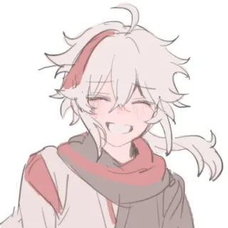 😁 Kaedehara Kazuha Genshin Impact 动漫, 原神, 枫原万叶, 万叶, 游戏 telegram sticker