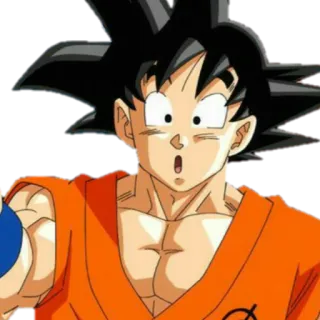 😮 Goku Dragon Ball 애니메이션, 드래곤볼, 손오공, 만화 telegram sticker