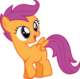 Scootaloo Pony telegram stickers
