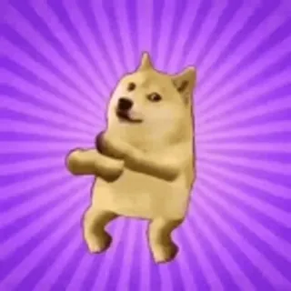 🤟 Doge doge, taniec, mem, pies telegram sticker