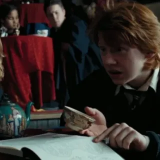 🦁 Ron Weasley Harry Potter ハリー・ポッター, ロン・ウィーズリー, ホグワーツ, 生徒, 魔法 telegram sticker