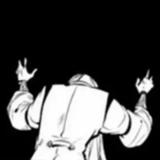 🎲 jari tengah, gestur, menyinggung, hitam putih, punggung telegram sticker