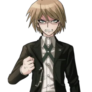 😡 Byakuya Togami Danganronpa Anime, Personaggio, Occhiali, Arrabbiato, Danganronpa telegram sticker