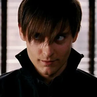 😏 Peter Parker Spider-Man 3 spider-man, peter parker, tobey maguire, peter parker malvado, spider-man 3, peter emo, villano, personaje telegram sticker
