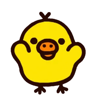 💨 yellow, chicken, cute, bird, cartoon whatsapp sticker