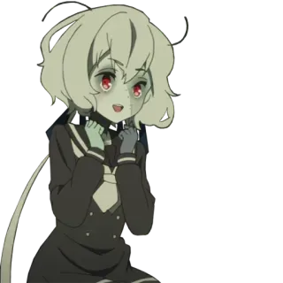 😍 Аниме, Зомби, Девушка, Милый, Персонаж telegram sticker