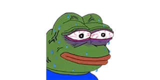 🥱 Pepe the Frog Pepe, Pepe la Rana, Meme, Rana, Cultura di Internet telegram sticker