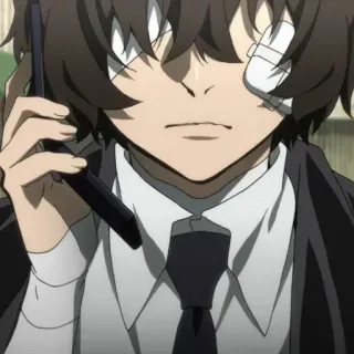 🥀 Osamu Dazai Bungou Stray Dogs anime, character, bungou stray dogs, osamu dazai telegram sticker