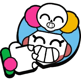 👍 dibujos animados, personaje, pegatina whatsapp sticker
