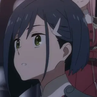 🐚 Ichigo Darling in the Franxx anime, Ichigo, Darling in the Franxx, character, girl telegram sticker