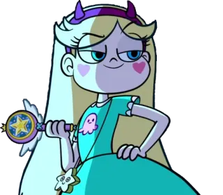 😏 Star Butterfly Star vs. the Forces of Evil การ์ตูน, เวทมนตร์, เจ้าหญิง, ดาว, อนิเมะ telegram sticker