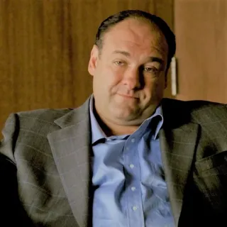 😐 Tony Soprano The Sopranos ทีวี, มาเฟีย, อาชญากรรม, มาเฟีย, ดราม่า telegram sticker