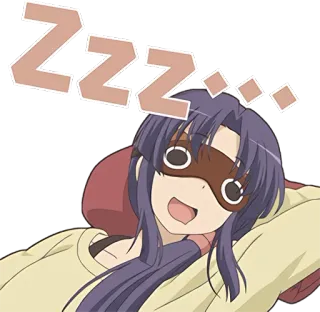 😴 ZZZ... 睡眠, zzz, 睡眠中, アニメ, 漫画, キャラクター telegram sticker