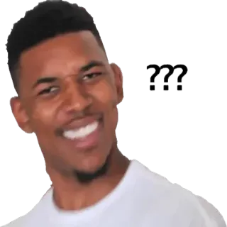 ❓ ??? 질문, 혼란, 밈, 표정, 의심, 얼굴 telegram sticker