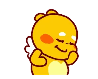 🤭 милый, мультик, анимированный, счастливый, каваи telegram sticker