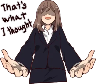 Mastermind Girlfriend ENG :: @line_stickers telegram stickers