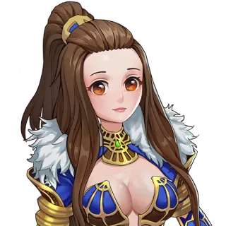 😉 woman, character, illustration, female, digital art whatsapp sticker
