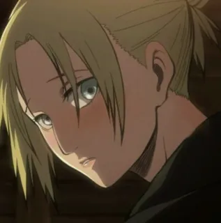 🗿 Annie Leonhart Attack on Titan Anime, Weiblich, Blond, Charakter, Attack on Titan whatsapp sticker