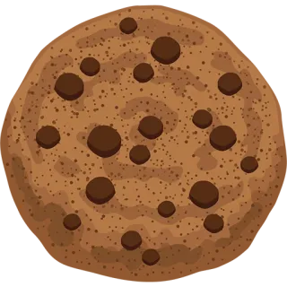 🍪 คุกกี้, ช็อกโกแลตชิป, ของหวาน, อาหาร, หวาน, ขนม, ขนมอบ telegram sticker