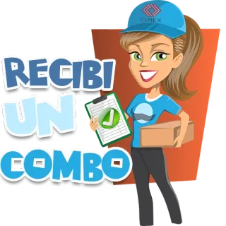 ❤️ RECIBI UN COMBO consegna, donna, cartone animato, fumetto, cimice, combo telegram sticker