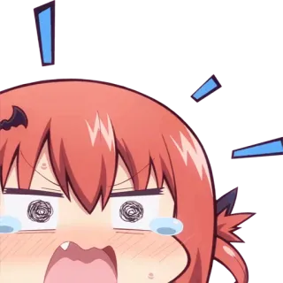 🙈 anime, cartoon, face, crying, shocked, exclamation telegram sticker
