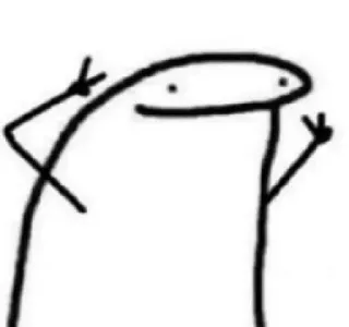 ❕ monigote, símbolo paz, dibujos animados, dibujo, divertido, meme whatsapp sticker