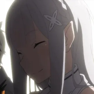 🤍 Emilia Re:Zero Anime, Femmina, Emilia, Re:Zero telegram sticker