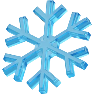 ❄️ Fiocco di neve, Inverno, Ghiaccio, Freddo, Blu whatsapp sticker
