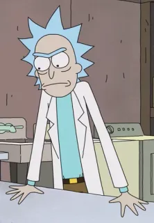😠 Rick Sanchez Rick and Morty Rick and Morty, Cartoon, Adult Swim, Rick Sanchez telegram sticker