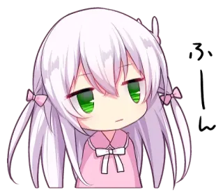 🖤 Anime, Chibi, Cute, Manga, Chica, Sticker telegram sticker