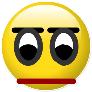 🚀 emoji, traurig, gelangweilt, gesicht, gelb telegram sticker