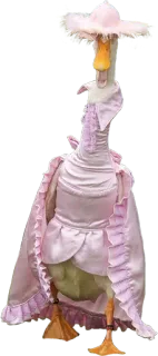 👗 goose, dress, pink, bird, animal, cute telegram sticker