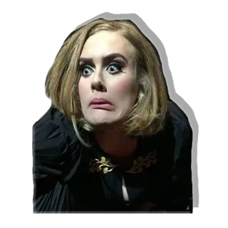 😳 Adele cantora, celebridade, mulher, pop, música telegram sticker