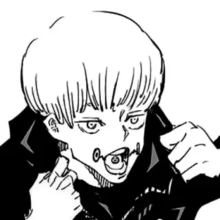 🍣 Kokichi Muta Jujutsu Kaisen Anime, Manga, Jujutsu Kaisen, Kokichi Muta, Mechamaru, Personaggio telegram sticker