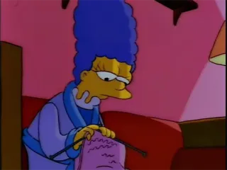🛌 Marge Simpson The Simpsons 만화, 애니메이션, 마지, 심슨, 뜨개질 telegram sticker