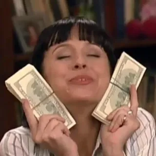 💅 money, woman, cash, wealth, success, finance telegram sticker