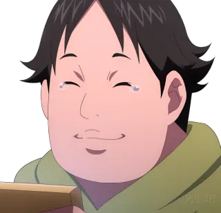 🙂 chorando, anime, mangá, triste, emoção, personagem telegram sticker