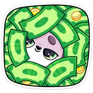 🤑 돈, 현금, 부, 금융, 통화, 달러, 부자, 성공 telegram sticker